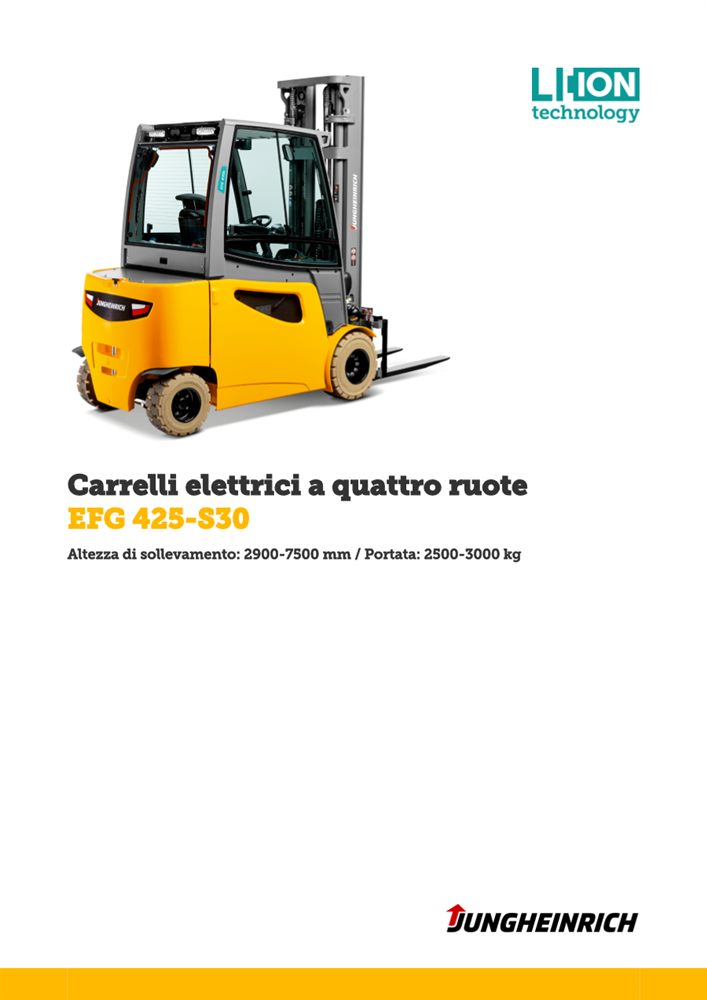 Noleggio Jungheinrich EFG 430K a Milano